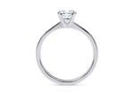 Delicacy Vintage Platinum Cushion Engagement Ring