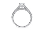 Bloomsbury Vintage Platinum Emerald Engagement Ring
