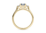 Paris Trilogy Yellow Gold 18k Radiant Engagement Ring