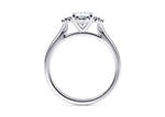 Rosa Vintage Platinum Oval Engagement Ring