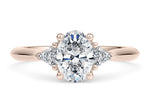 Paris Trilogy Rose Gold 18k Oval Engagement Ring