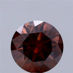 3.02ct Round Lab Grown Diamond (Colour Fancy Deep Brown, Clarity VVS2, Cut EX, IGI Certified)