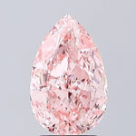 3.03ct Pear Lab Grown Diamond (Colour Fancy Vivid Pink, Clarity VVS2, IGI Certified)