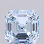 3.07ct Asscher Lab Grown Diamond (Colour Fancy Intense Blue, Clarity VVS1, IGI Certified)