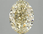 3.10ct Oval Lab Grown Diamond (Colour Fancy Light Yellow, Clarity VS2, IGI Certified)