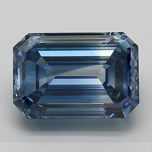 3.51ct Emerald Lab Grown Diamond (Colour Fancy Deep Blue, Clarity VVS1, Cut GD, IGI Certified)