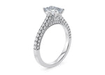 Bloomsbury Vintage Platinum Emerald Engagement Ring