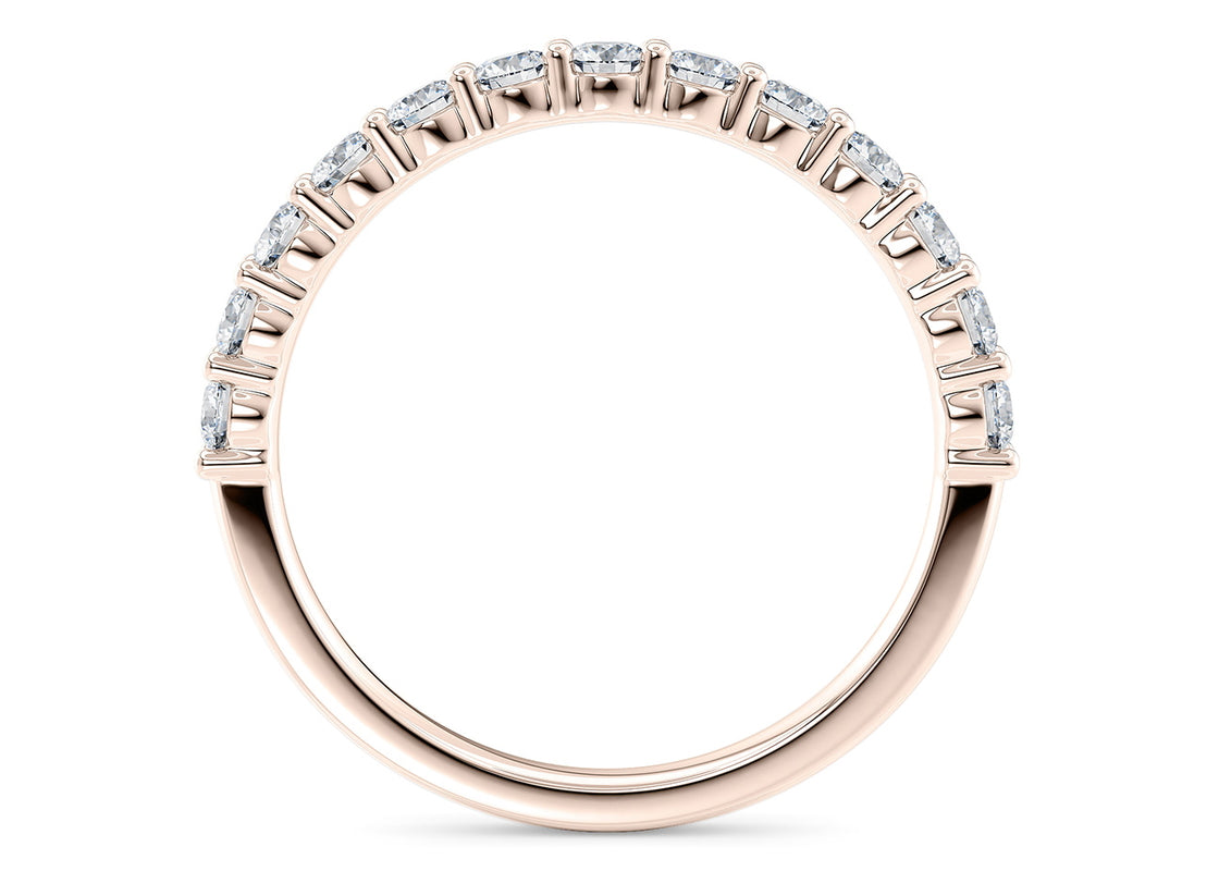 Akinia Rose Gold 18k Full Set Natural Eternity Ring