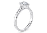 Contour Solitaire Platinum Pear Engagement Ring