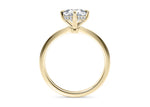 Starlight Compass Solitaire Yellow Gold 18k Cushion Engagement Ring