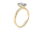 Delicacy Solitaire Yellow Gold 18k Radiant Engagement Ring