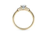 Gaia Vintage Yellow Gold 18k Oval Engagement Ring