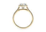 Aphrodite Halo Yellow Gold 18k Pear Engagement Ring