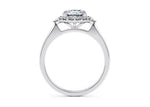 Hampstead Halo Platinum Round Engagement Ring