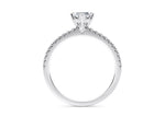 Aria Diamond Band Platinum Marquise Engagement Ring