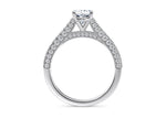 Bloomsbury Vintage Platinum Oval Engagement Ring