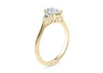 Paris Trilogy Yellow Gold 18k Oval Engagement Ring