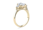 Barcelona Trilogy Yellow Gold 18k Radiant Engagement Ring