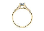 Jasmine Vintage Yellow Gold 18k Radiant Engagement Ring