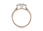 Rosa Vintage Rose Gold 18k Emerald Engagement Ring