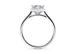 Minerva Halo Platinum Marquise Engagement Ring