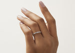 Aurora Rose Gold 18k Half Set Eternity Ring