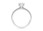Aria Diamond Band White Gold 18k Heart Engagement Ring
