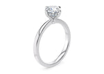 Starlight Compass Solitaire Platinum Cushion Engagement Ring