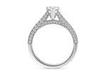 Bloomsbury Vintage Platinum Pear Engagement Ring