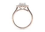 Berkeley Halo Rose Gold 18k Pear Engagement Ring