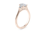 Paris Trilogy Rose Gold 18k Oval Engagement Ring