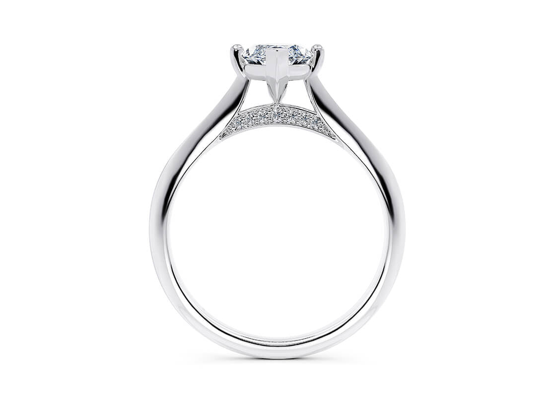 Iris Solitaire Platinum Marquise Engagement Ring