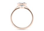 Luna Solitaire Rose Gold 18k Round Engagement Ring