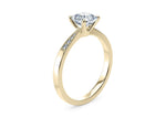 Delicacy Vintage Yellow Gold 18k Asscher Engagement Ring