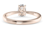 Starlight Solitaire Rose Gold 18k Oval Engagement Ring