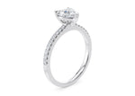 Aria Diamond Band White Gold 18k Heart Engagement Ring