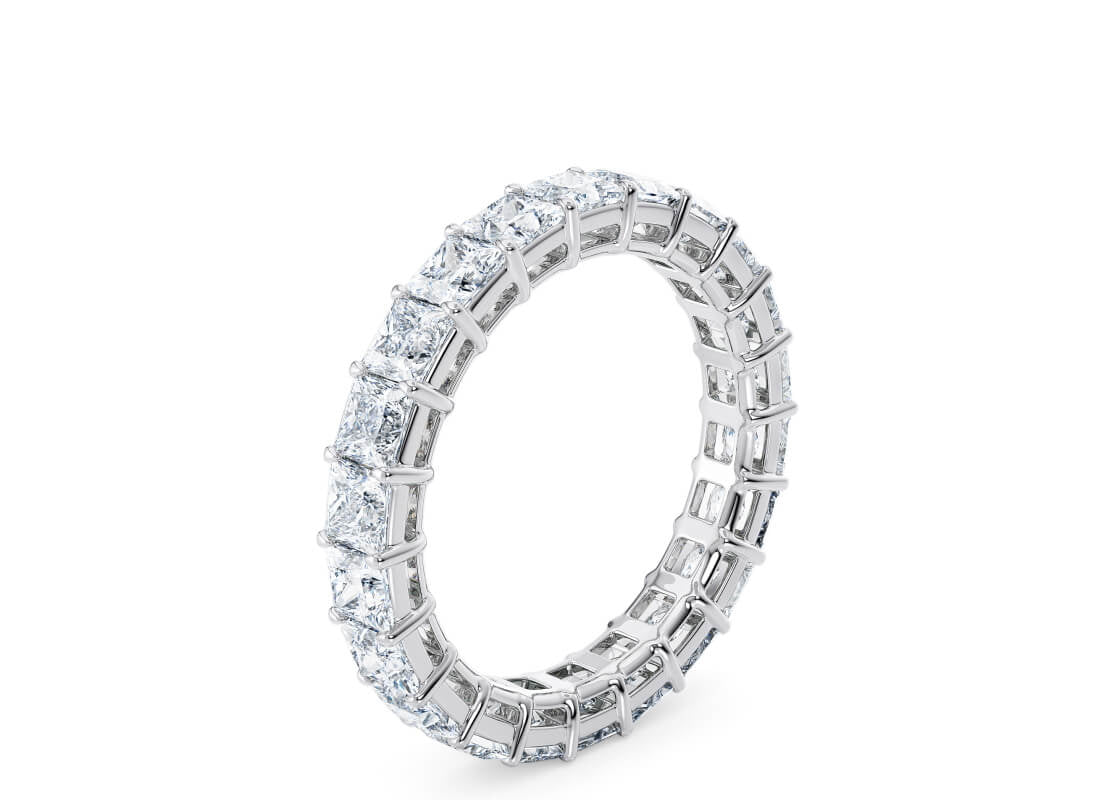 Regent Princess Full Set White Gold 18k Natural Eternity Ring