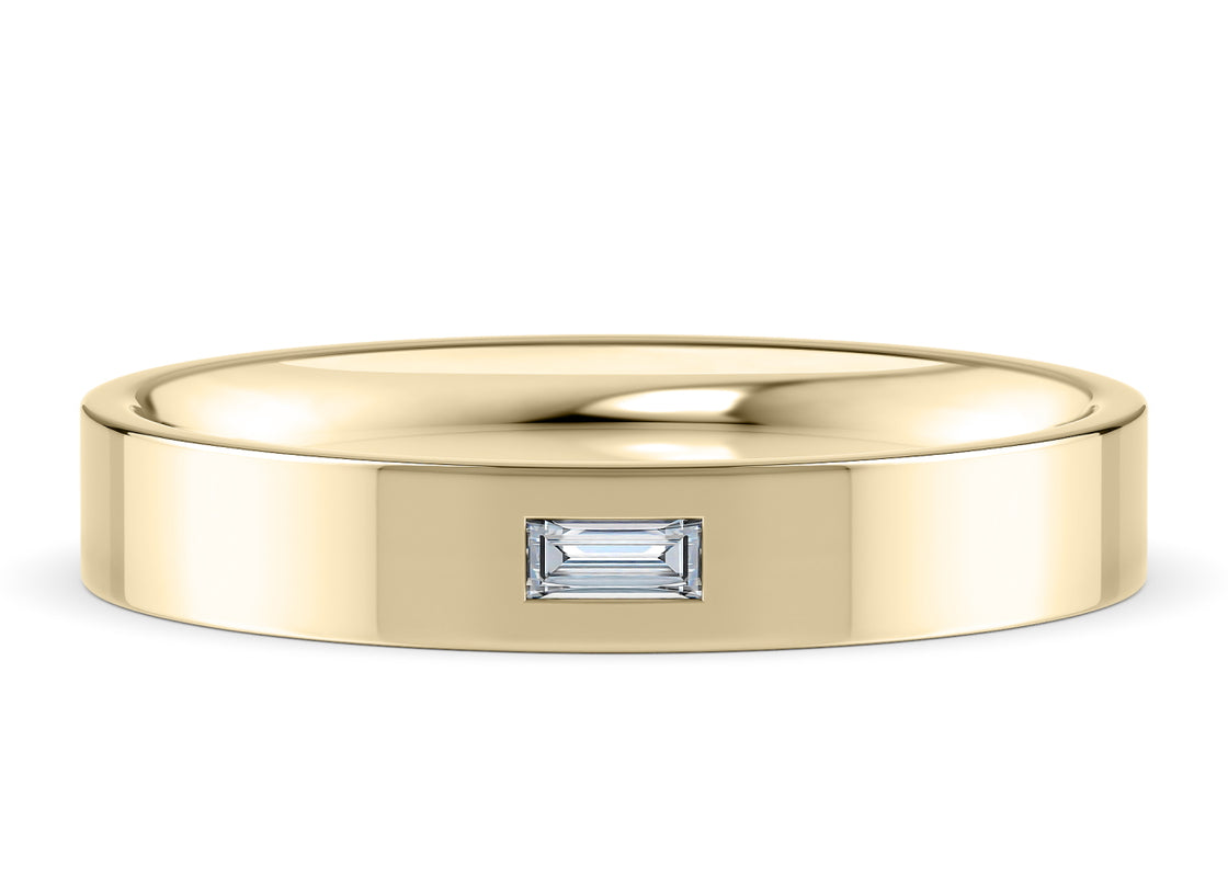 Marcus Yellow Gold 18k Lab Grown Wedding Band