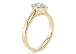 Contour Solitaire Yellow Gold 18k Pear Engagement Ring