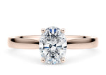 Contour Solitaire Rose Gold 18k Oval Engagement Ring