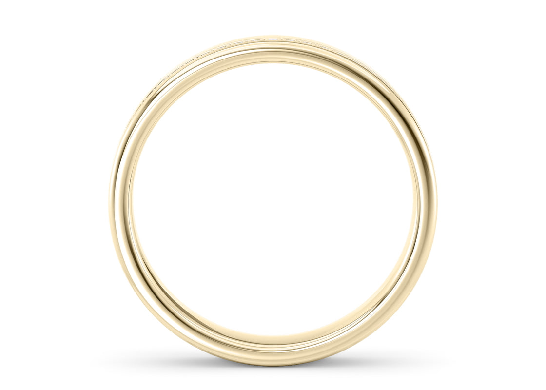 Andreas Yellow Gold 18k Lab Grown Wedding Band