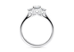 Venice Trilogy Platinum Oval Engagement Ring
