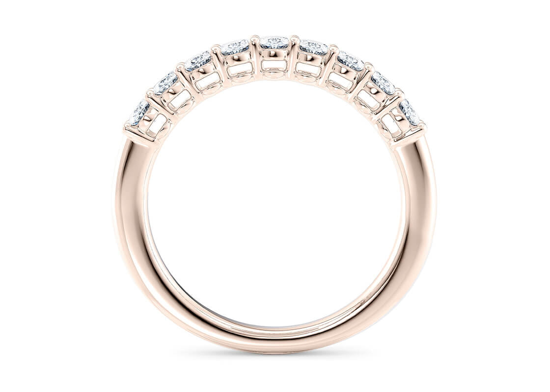 Regent Oval Rose Gold 18k Eternity Ring