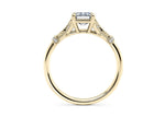Jasmine Vintage Yellow Gold 18k Emerald Engagement Ring