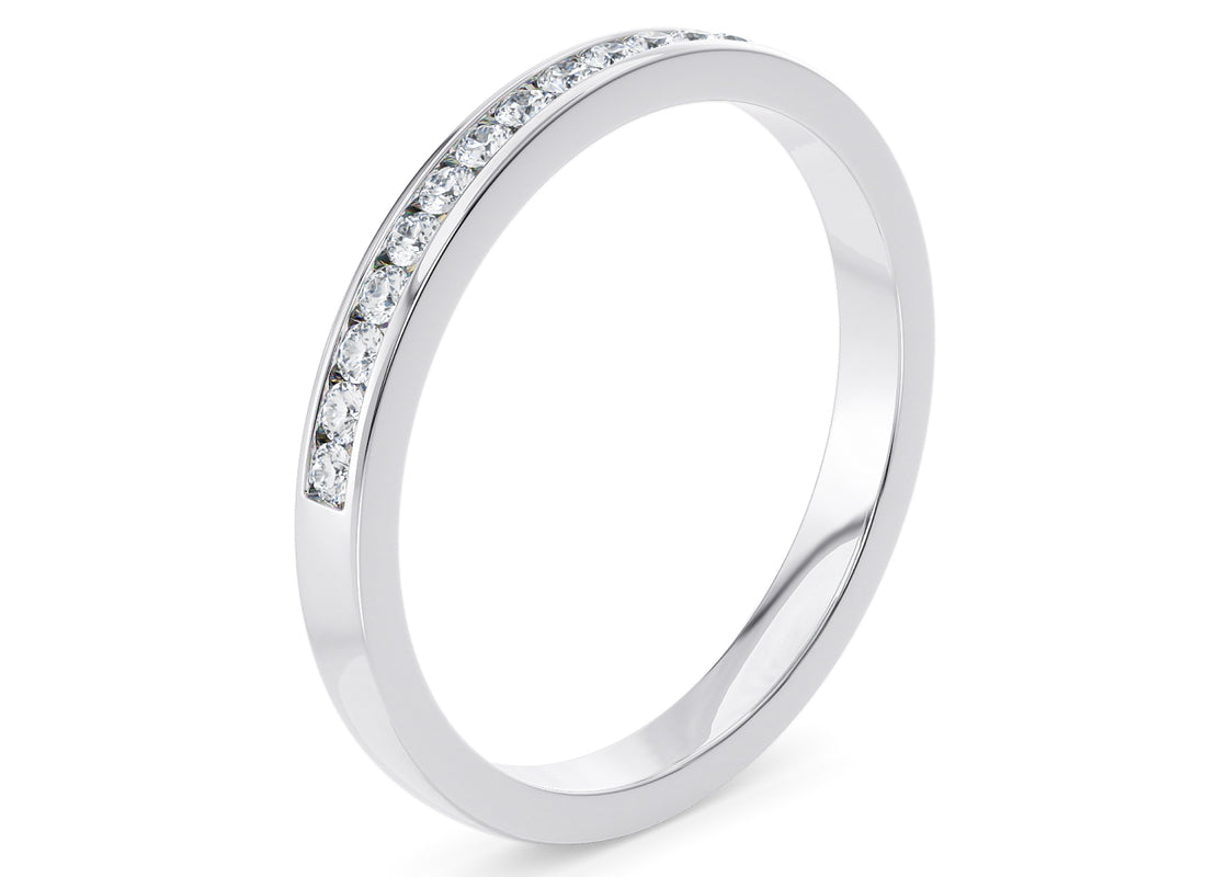 Tsarina White Gold 18k Half Set Eternity Ring