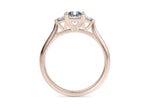 Paris Trilogy Rose Gold 18k Radiant Engagement Ring