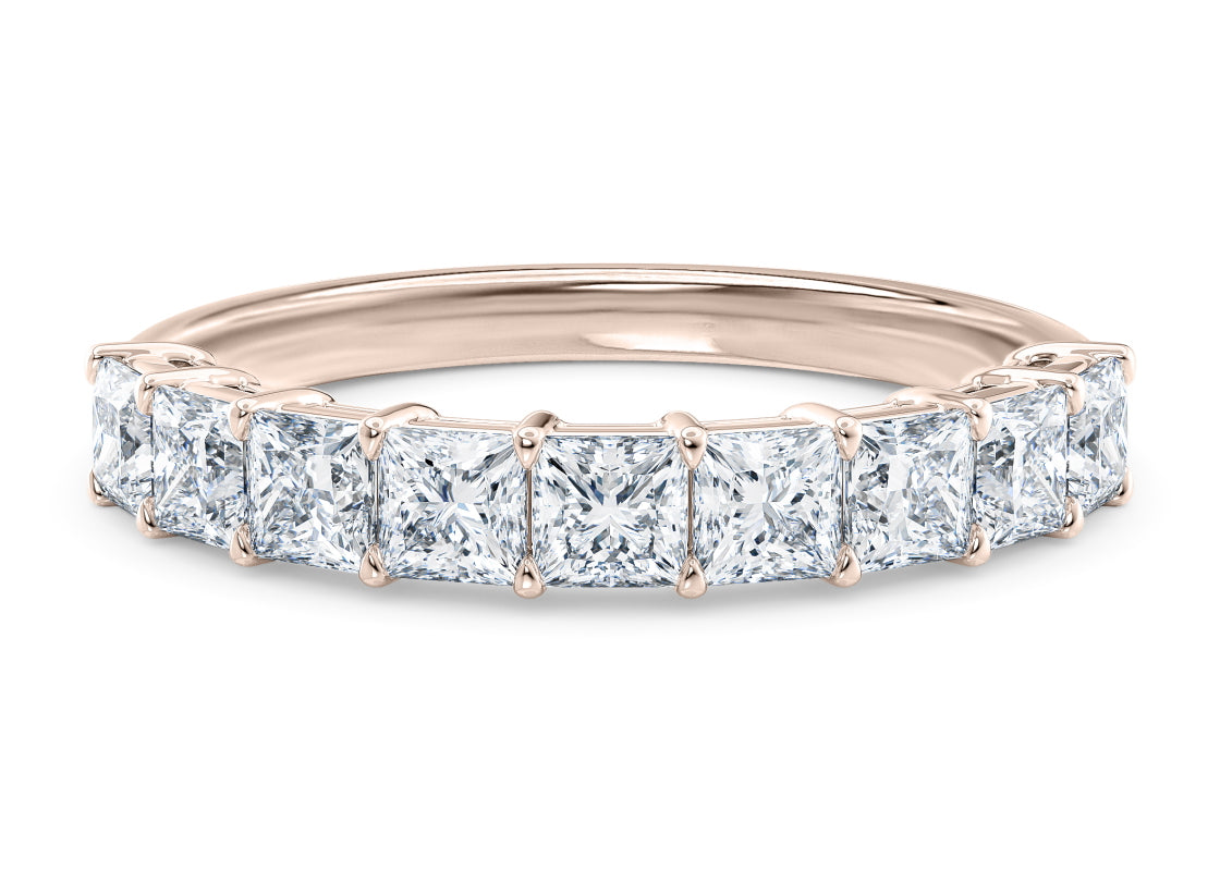 Regent Princess Half Rose Gold 18k Natural Eternity Ring