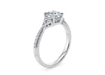Gaia Vintage Platinum Cushion Engagement Ring
