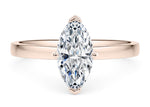1477 Classic Solitaire Rose Gold 18k Marquise Engagement Ring
