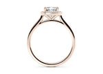 Minerva Halo Rose Gold 18k Cushion Engagement Ring